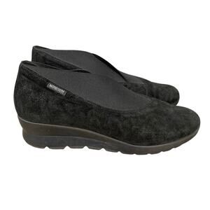 Mephisto Shoes Womens US 9 Black Metallic Shimmer Palmyre Extra Leather Insoles